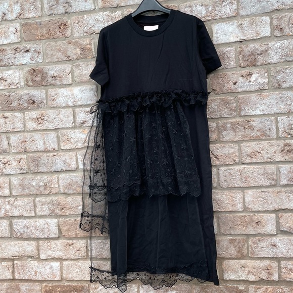 Simone Rocha x H&M Black Lace T-Shirt Dress - Picture 4 of 14